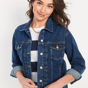 Old Navy Classic Non-Stretch Jean Jacket for Women. Dark Wash. Size XS